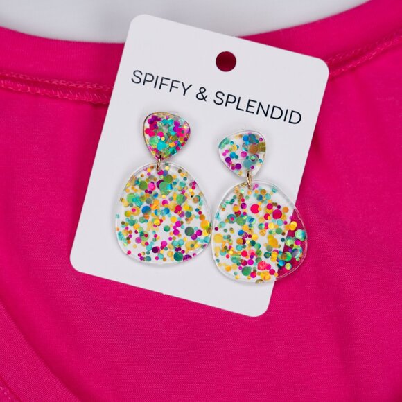🍒 2/$20 - Confetti Acrylic Statement Earrings - Picture 8 of 8